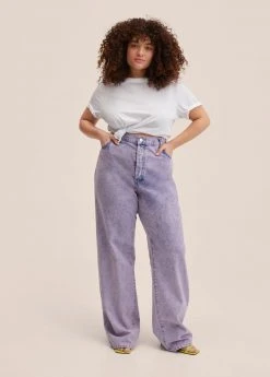 Mango TIVOLI - Jeans Straight Leg - Różowy | Damen