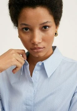 Mango SOFIA - Hemdbluse - Blue | Damen -Mango Populaire Boutique 6a84b927cff540bdad81462a52f30730