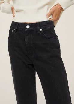 Mango Jeans Straight Leg - Black Denim | Damen -Mango Populaire Boutique 6ac361403ea64a4dbde1fee21cd7fc44