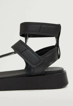 Mango Damen ROMI - Schaftsandale - Noir -Mango Populaire Boutique 6afffec2863f41198bc9fd4785ddc298