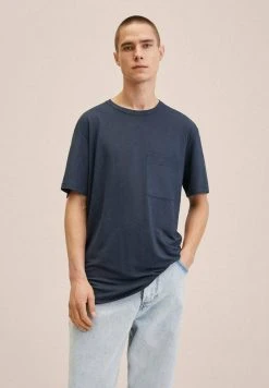 Mango FRANCIS-I - T-Shirt Print - Bleu Indigo | Herren