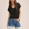 Mango VISCA - T-Shirt Basic - Zwart | Damen