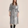 Mango Maxikleid - Black, White | Damen -Mango Populaire Boutique 6d28981e8d014979b0c976ca462e7956