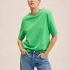 Mango Damen HOMBRO - T-Shirt Basic - Vert -Mango Populaire Boutique 6dc2bf95cbda4b59993492d34d0e32d7