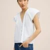 Mango PILI H - Bluse - Wit | Damen