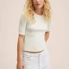 Mango LILITA - T-Shirt Basic - Off White | Damen -Mango Populaire Boutique 6e2d7777fb3c414d936a75aef6283fcd