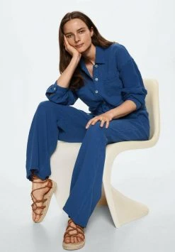 Mango BAMBULA - Stoffhose - Elektrischblau | Damen -Mango Populaire Boutique 6e3e5f66ddb7469f9919c6156ec9bfad