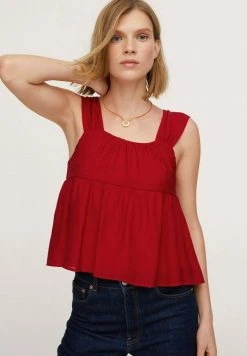Mango Bluse - Red | Damen