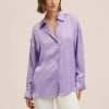 Mango MONTSE A - Hemdbluse - Lilac | Damen -Mango Populaire Boutique 6ebc033ade234f2b9ebd2497c901023b