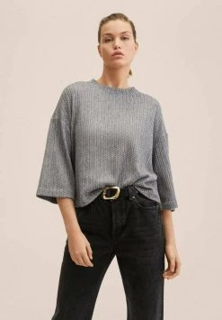 Mango VEGA - Strickpullover - Medium Heather Grey | Damen