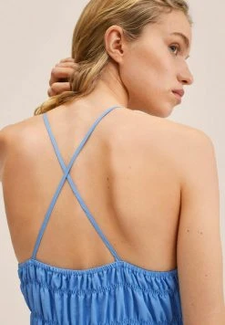 Mango Damen TEXTURLH - Freizeitkleid - Bleu -Mango Populaire Boutique 704d7ce9e71e404a820e6f118c04374b