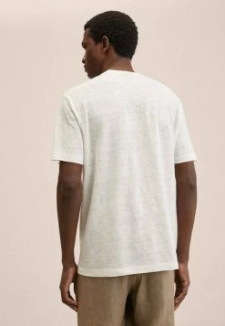 Mango LIMANB - T-Shirt Basic - Blanc | Herren -Mango Populaire Boutique 71a1c637284d4009926d3be1e32699ba