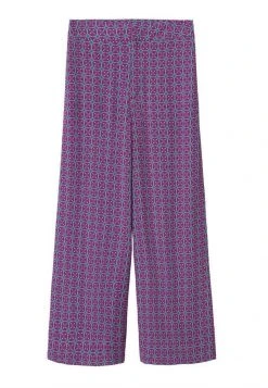 Mango Damen JAIPUR - Stoffhose - Lila -Mango Populaire Boutique 72167ac0fc3940cdb7585d1fdc71fd37
