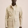 Mango Leichte Jacke - Beige | Herren -Mango Populaire Boutique 7276e65feb5b4ece96e0fc66c35ade31