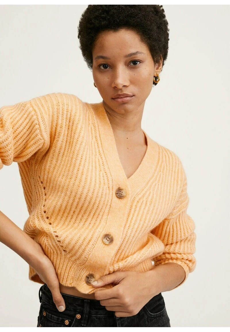 Mango Strickjacke - Pêche | Damen 6 Mango Strickjacke - Pêche | Damen – Bild 4