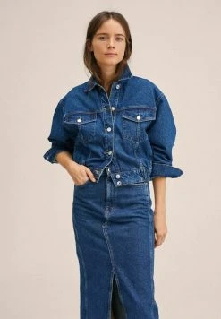 Mango MABEL - Jeansjacke - Bleu Foncé | Damen
