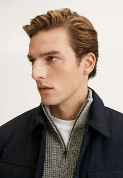 Mango Übergangsjacke - Bleu Nuit | Herren -Mango Populaire Boutique 730ca3da84894e5abc45259c0b85f361