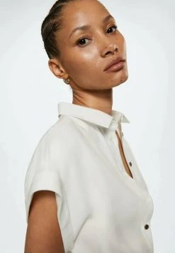 Mango Damen Jumpsuit - Wit -Mango Populaire Boutique 73204d121d364b9683f24a892d975b8e