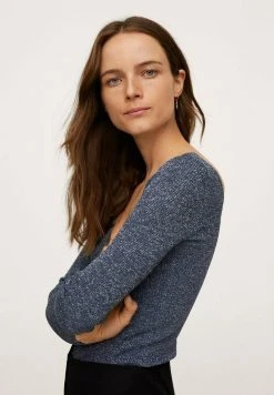 Mango KLING - Strickpullover - Night Blue | Damen -Mango Populaire Boutique 74d8d20c31dc4875b3b6b839fb13d397