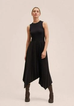 Mango CALDERA A - Strickkleid - Noir | Damen
