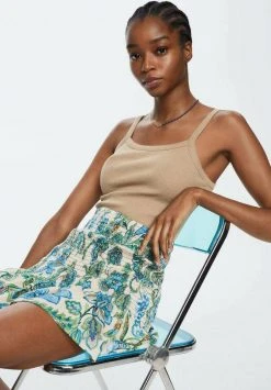 Mango Minirock - Bleu | Damen -Mango Populaire Boutique 75023160d99c4621bf1e1c4cc246454a