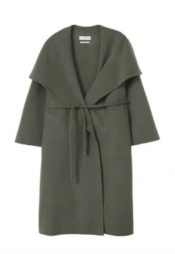 Mango Damen Klassischer Mantel - Kaki -Mango Populaire Boutique 75e35f0ca77b4effa4e82dc28b29b484