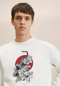 Mango TIGER - Sweatshirt - Blanco Roto | Herren -Mango Populaire Boutique 75e689688e764d2ca673c4cf70de5beb