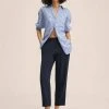Mango FLUIDO - Stoffhose - Dark Navy | Damen -Mango Populaire Boutique 75fb57bde6a44781b410c3707956ff45