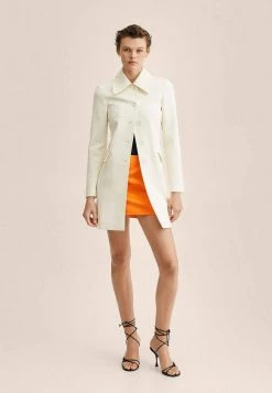 Mango PERSA - Kurzmantel - Off White | Damen
