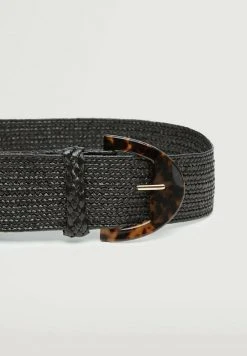 Mango Damen Taillengürtel - Black -Mango Populaire Boutique 768ae1a08ab8485ebc0a27cf0095f3b0