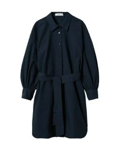Mango MEXI H - Blusenkleid - Bleu Marine Foncé | Damen -Mango Populaire Boutique 787b0d6f6cf3432cb13a2c38401c42be