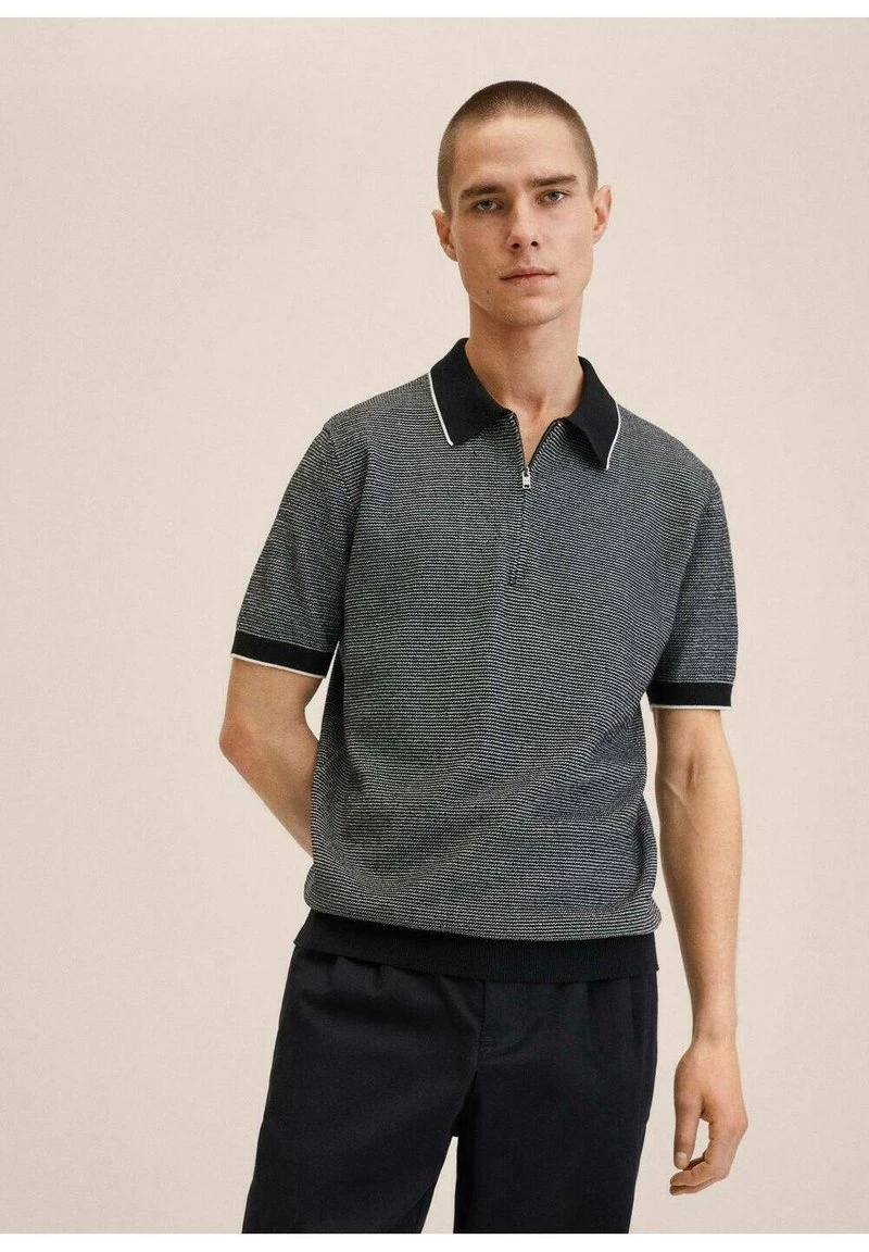 Mango Poloshirt - Nero | Herren 3 Mango Poloshirt - Nero | Herren