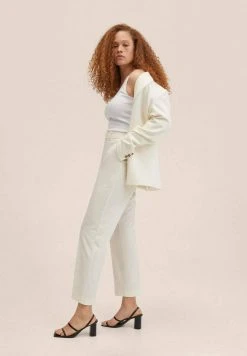 Mango BOREAL - Stoffhose - Ecru | Damen -Mango Populaire Boutique 7aaec7d2a4b741f8ac86e54e0a867b6d