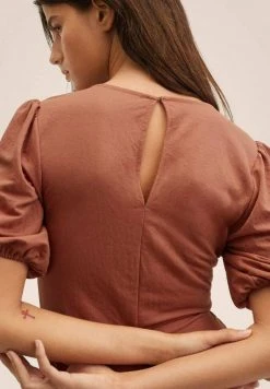 Mango Jumpsuit - Naranja Tostado | Damen -Mango Populaire Boutique 7ac970e36257418683662bc5d439c657