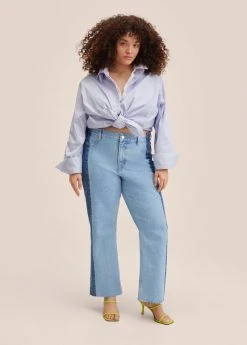 Mango VIBEKE - Jeans Straight Leg - Mittelblau | Damen -Mango Populaire Boutique 7bc4023c4fb941c385ea4c355c7ecb42
