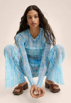 Mango LUCCA - Stoffhose - Aquamarijn | Damen -Mango Populaire Boutique 7c5c9a2495444f1d973f0345d30bdca3