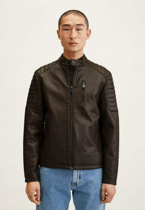 Mango JOSENO1 - Kunstlederjacke - Kognac | Herren -Mango Populaire Boutique 7cb888c80ed84a13b4c9e7d2021103b9