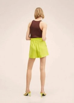 Mango LIM - Shorts - Lime | Damen -Mango Populaire Boutique 7d3bb76dfb4b4855a5d218f37ec7bc44