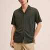 Mango BONHEUR - Hemd - Kaki | Herren -Mango Populaire Boutique 7d4d910696dc4095af8eed356a45df7a