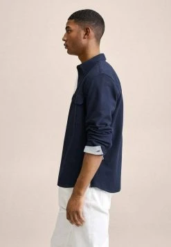 Mango SIDE - Hemd - Bleu Marine Foncé | Herren -Mango Populaire Boutique 7d764369c65a4b5589d634524e6ef0b0