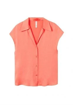 Mango Damen SASSA - Hemdbluse - Coral Red -Mango Populaire Boutique 7e34305f9ac4494f907d2041e541e301