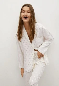 Mango NIT-I - Nachtwäsche Shirt - Hvit | Damen