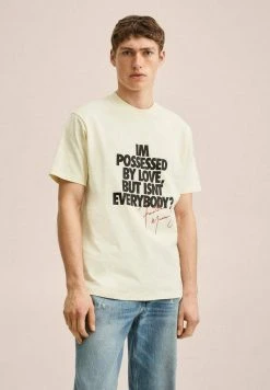 Mango BODY - T-Shirt Print - Blanc Cassé | Herren