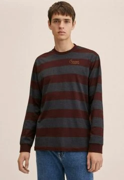 Mango Sweatshirt - Bordeaux, Grey | Herren