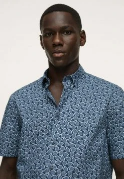 Mango LEAF - Hemd - Royal Blue | Herren -Mango Populaire Boutique 80725a0a49f04aa486eafa5f31729a78