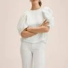 Mango ELSA-A - Bluse - Gebroken Wit | Damen -Mango Populaire Boutique 80768510c1644bc1b86917b0d115087c