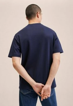 Mango KIMI - T-Shirt Basic - Bleu Marine Foncé | Herren -Mango Populaire Boutique 807adbaba5194cc99356bdb15d6080de