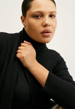 Mango ALMA - Strickjacke - Black | Damen -Mango Populaire Boutique 81c51f44956b4f14a7223fe8a976608d