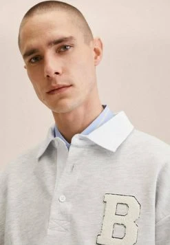 Mango AQUILES - Poloshirt - Medium Heather Grey | Herren -Mango Populaire Boutique 8242c12c6394437aa399ff48f727fd7e