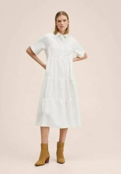 Mango MOKORO-L - Blusenkleid - Wit | Damen